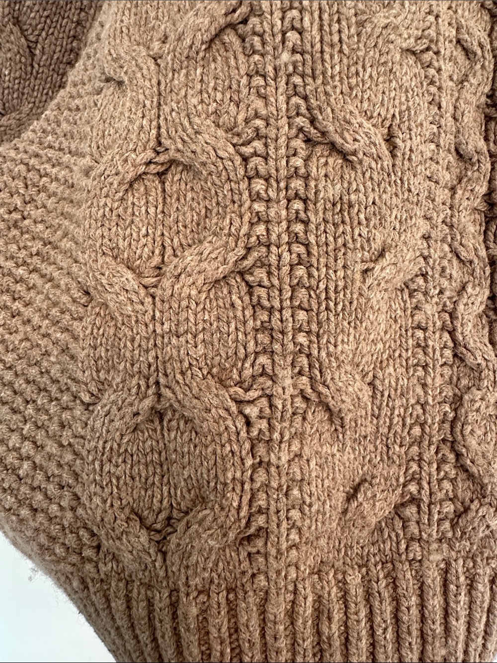 Universal Thread Cable Knit Crewneck Sweater in Brown - Picture 5 of 6